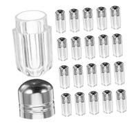 SAFIGLE 24 Pezzi Flaconi per Pillole Trasparenti con Tappo Sigillato Contenitori Mini Portatili per Capsule Design Compatto per Viaggi e Uso Quotidiano