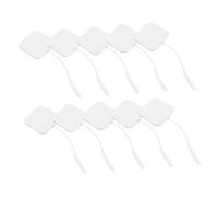 SAFIGLE 24 pezzi Pad Riutilizzabili per Stimolazione Muscolare Compatibili con Dispositivi Ems Adesivi e Resistente Plug per e Trattamenti Bioelettrici