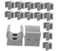 SAFIGLE 24pezzi Clip Per Tubi in Plastica Forma u Supporto Per Sedile Wc Rialzato Morsetti Per Fissaggio Per Rotelle Clip Montaggio Per Sedile Wc Fissaggio Per