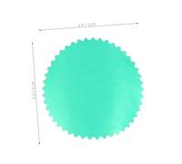 SAFIGLE 250 pezzi Etichette Adesive Metallizzate Verdi con Bordi Smerlati per Sigilli e Goffratura per Certificati Premi Carta e Buste Adesivi per Timbri e Decorazioni Formali
