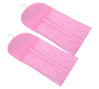 SAFIGLE 2pezzi Borsa Porta-extension per Capelli da Borsa Porta-parrucche con Gancio per Parrucche Confezione Trasparente per Aziende