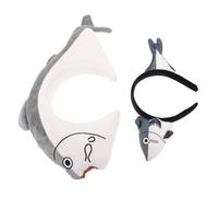 SAFIGLE 2pezzi Cerchietto Pinna Squalo Per Di Marino Accessorio Per Costume Di Halloween Cosplay Divertente Per Donne e Ragazze