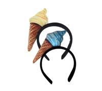 SAFIGLE 2pezzi Fasce per Capelli da Donna Forma di Gelato Fascia per Capelli Elegante e Versatile Adatta per Feste Viaggi e Altre Occasioni