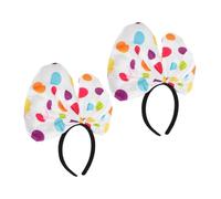 SAFIGLE 2pezzi Fascia per Capelli da Clown Fiocco Pois Cerchietto per Costume da Giullare Accessori per Carnevale di Halloween Cappello da Festa per Spettacoli Copricapo Divertente per Eve
