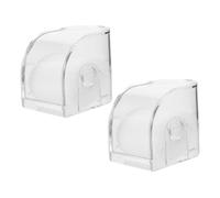 SAFIGLE 2pezzi Orologi Uomo Trasparenti in Acrilico Scatole Rigide Quadrate Per Organizer e Custodia Display Portaorologi Uomo Da Viaggio e Collezione Design Robusto e Vista Chiara