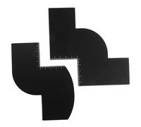 SAFIGLE 2pezzi Ruler Haircut Shaper Strumento Di Precisione Per La Formazione Della Frangia e Stile Della Barba Template Per Barberia e Grooming Fai Te Per Uso Domestico e Professionale