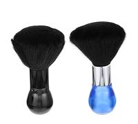 SAFIGLE 2pezzi Spazzola Per Pulizia Dei Capelli Del Collo Per Barbiere e Parrucchiere Testina in Materiale Di Manico e Facile Da Usare