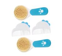 SAFIGLE 2set Spazzole Morbide Per Ragazzo Ragazza Pettine Per Cura Dei Capelli Del Ragazzo Kit Per Pulizia Del Cuoio Capelluto Regalo Per Lista Nascita Spazzola Per Crosta Nei Piccoli