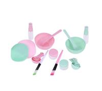 SAFIGLE 2set Strumenti Per Maschere Facciali Include Ciotola Per Mescolare Pennello Cucchiaio Spugnetta Detergente Flacone Spray e Stick Per Donna e Ragazza Colore Rosa Casuale