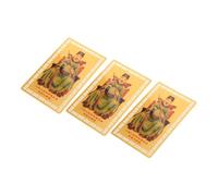 SAFIGLE 3 Pezzi Carte Amuleto Tai Sui Cinese Amuleto Tradizionale di Protezione e Fortuna Leggero e Portatile Regalo Significativo per Uso Quotidiano