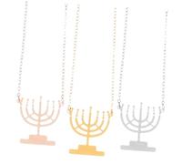 SAFIGLE 3 Pezzi Collana a ciondolo a candela piccola collana gioielli per il collo ciondolo collana candeliere per le donne Gioielli per le donne collana pendente collane da donna Metallo