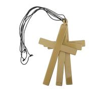 SAFIGLE 3 Pezzi Collana con Croce da Sacerdote per Abbigliamento Costume Accessorio Decorativo con Pendente Crocifisso per Feste e Eventi Religiosi