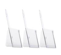 SAFIGLE 3 Pezzi Espositore Brochure in Acrilico Trasparente Portadepliant da Tavolo Salvaspazio per Ufficio Supporto Documenti Stabile e Resistente per Desktop Organizzato