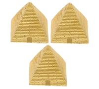 SAFIGLE 3 Pezzi Mini Modelli di Piramidi Egizie in Resina Decorazione Realistica e Compatta per Collezionisti e Amanti della Cultura Antica