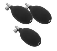 SAFIGLE 3 Pezzi Pompa di Gonfiaggio Manuale Flusso D' Efficiente per Sfigmomanometro con Valvola in Pvc e Metallo e Tenuta Sicura per Domestico e Clinico