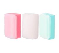 SAFIGLE 3 pezzi Spazzola Capelli con Testa Spugna Morbida per Shampoo e Massaggio Delicato del Capelluto Antigraffio e Durevole per Bagno e Cura del Capelluto Secco