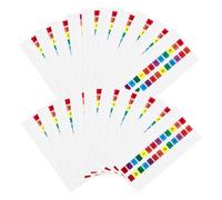 SAFIGLE 30 fogli Etichette Adesive Alfabetiche Colorate Etichette per Pagine Segnapagina Adesivi Piccoli per Quaderni Raccoglitori e Organizzazione Studi Ufficio