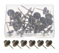 SAFIGLE 30 Pezzi Chiodi Decorativi a Doppia Testa in Lega di Zinco Ganci a Forma di Cuore, Resistenti e Multifunzionali per Bacheche in Sughero e Appendere Chiavi