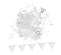 SAFIGLE 300 pezzi Angoli Trasparenti Triangolo per Mobili e Protezione Polvere per Angoli di Scrivanie Armadi e Mobili Accessori Salva Spazio e Facili da Usare