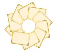 SAFIGLE 35 pezzi Carta Pergamena per Certificati Vuoti Pregiati con Stampa Caldo Oro per Diplomi e Premi Aziendali Resistente e Adatta Ufficio e Casa