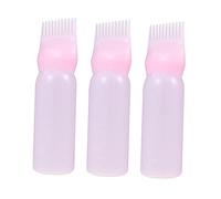 SAFIGLE 3pezzi Flaconi Applicatori Per Chioma Scala Graduata Bottiglie Di Plastica Ricaricabili Per Tintura e Trattamento Alla Base Flaconi Per Colorazione Casa