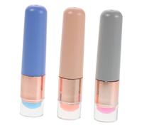 SAFIGLE 3pezzi Pennello per Gel Unghie in Silicone Riutilizzabile Applicatore per Nail Art Pennello per Labbra in Silicone Strumento per Punta French Timbro per Unghie French