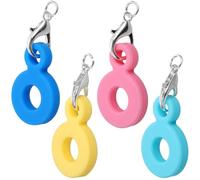 SAFIGLE 4 Adattatori Per Ciondoli In Cannuccia: Ciondoli In Silicone Per Cannucce Portatili E Divertenti - Decorazioni Riutilizzabili Compatibili Con Accessori Per Tazze 4 50X2 00X0 50