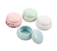 SAFIGLE 4 Pcs Mini Barattoli per Cosmetici in Design Vasetti per Fard e Rossetto Contenitori Riutilizzabili per Personale per Viaggio e