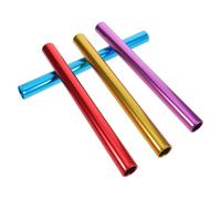 SAFIGLE 4 Pezzi Bastone della Staffetta in Lega di Alluminio Multicolore | Impugnatura Comoda, Identificazione Colorata, Uso Versatile, Resistente alle Intemperie, per Campi Sportivi e Scuola