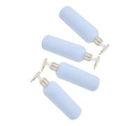 SAFIGLE 4 pezzi Bottiglie con Pompa per Shampoo e Lozione Ricaricabili Bottiglie Dispenser Eleganti e Resistenti per Casa Hotel e Viaggio Blu