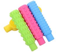 SAFIGLE 4 Pezzi Coprimatite Sensoriale in Silicone, Strumento Masticabile Feedback Tattile Arrotondato per Attività Scolastiche e Compiti a Casa