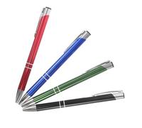 SAFIGLE 4 Pezzi Penna Sfera Retrattile Metallo per Ufficio e Scuola Scrittura e Precisa per Insegnanti e Studenti