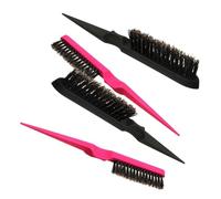 SAFIGLE 4 Pezzi Pettine Setole Spazzola per Cotonatura e Districante Strumento per Parrucchieri per Domestico e Salone Casual Colore Casuale