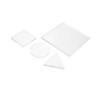 SAFIGLE 4 Pezzi Piastra di Stampa in Gel Riutilizzabile per Arti Grafiche, Materiale Silice, Forme Rotonda e Triangolare, Alta Precisione e Compatibilità Versatile per Schizzi Esterni e