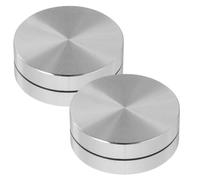 SAFIGLE 4 Pezzi Strumento per Tornitura della Ceramica in Lega di Alluminio Leggero e Resistente, Base Rotante da 30x11mm per Modellare Argilla, per Artisti della Ceramica e Uso Domestico