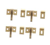 SAFIGLE 4 set Chiavistelli per Finestre in Metallo Massiccio Serratura Gomito Extra Resistente per Porte Armadi e Mobili Blocco Sicurezza con Fissaggi Inclusi