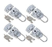 SAFIGLE 4 set Chiusura Leva per Cassetta Porta Attrezzi Chiave Resistente Anti-furto Serratura Robusta per Scatola e Cassaforte