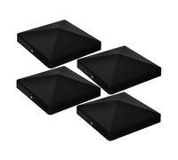 SAFIGLE 4 set Coperture per Pali Recinzione in Plastica con Viti Tappi Protettivi Resistenti Antiurto per Pali per Staccionate Cancelli e Barriere Esterne