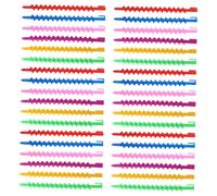 SAFIGLE 40 Pezzi Barra per permanente a spirale Calore bigodini per le donne bigodino riccioli volume donna jumbo rulli permanenti kit per la permanente domestica bacchette arricciate AbS