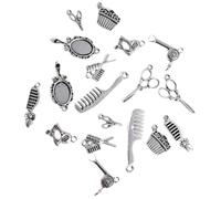 SAFIGLE 40 pezzi Charm Pendente in Lega Argento Specchio Mini Forbici Assortite Accessori Te per Gioielli per Collane Braccialetti e Decorazioni Personalizzate