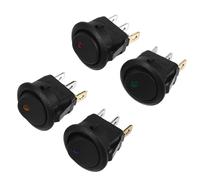 SAFIGLE 4pezzi Interruttore Bilanciere con LED per Auto Barca Interruttore Rocker Luminoso in Sostituzione Affidabile per Pannello Elettrico