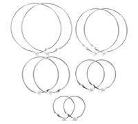 SAFIGLE 5 Paia Metallo Placcato Design Geometrico per Speciali e Leggeri e Indossare