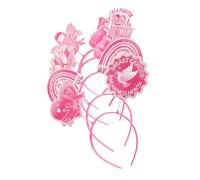 SAFIGLE 5 Pezzi Accessori Tema per Mese Della Consapevolezza Sul Headband Ribbons per Feste e Fotografie