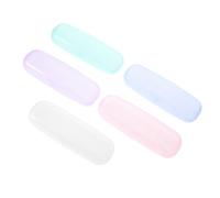 SAFIGLE 5 Pezzi Custodia Rigida per Occhiali da Sole in Plastica, Leggera e Portatile, Antiurto e Antipolvere, per Viaggi e Attività All'aperto