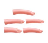 SAFIGLE 5 Pezzi Fingerelli Silicone per Unghie Dita Fittizie per Manicure Art per Tecniche Acriliche e Stili Diversi