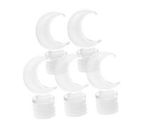 SAFIGLE 5 Pezzi Pz Tappi per Bottiglie Trasparente Design per Profumi Tappi Sostitutivi per Bottiglie e Profumo Materiale e Resistente Stile Francese