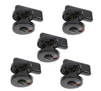 SAFIGLE 5 pezzi Serratura Indicatore Privacy Plastica per Wc Pubblici Maniglia Girevole Rosso Verde Blocco Porta Facile da Installare per Bagni Pubblici