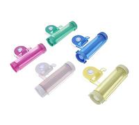 SAFIGLE 5 pezzi Spremi Dentifricio Manuale con Ventosa Accessori Pratici per Chic per Dentifricio e Ottimizzazione Spazio Colore Casuale Colore Casuale