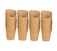 SAFIGLE 50 pezzi Bicchieri Kraft per Patatine Fritte Porta Snack per Feste e Asporto