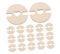 SAFIGLE 50 Pezzi Bottoni in Legno Rimovibili per Pom Pom Supporti per Cappelli Lavorati Maglia Fermagli Decorativi per Cappelli Accessori per Creazioni Fai da Te